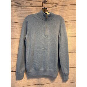 Vineyard Vines Mens Light Blue 1/4 Zip Pullover Sweater Mens S